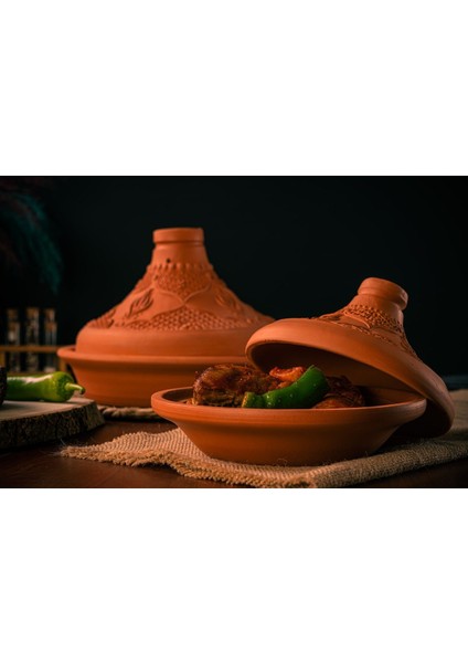 Tajin Tencere Fas Güveci 1 Adet*(29*22 Cm)