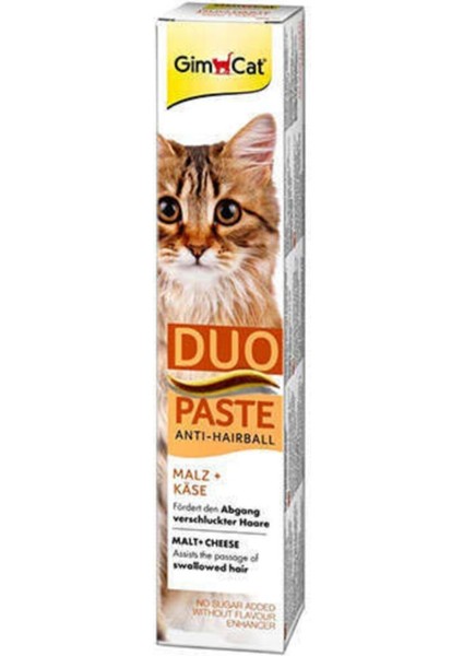 Anti-Hairball Duo Paste Peynirli Malt Kedi Macunu 50 gr