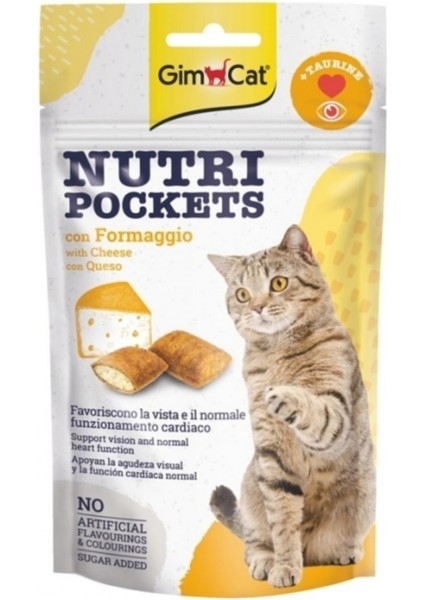 Nutri Pockets Peynirli Kedi Ödül Maması 60 Gram