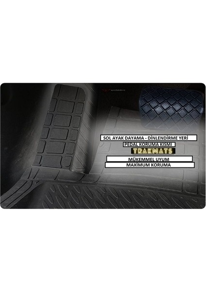 Opel Corsa C 2006 Universal Lüks Araç Paspasları Krom