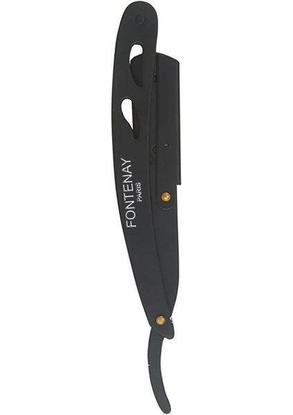 Kapaklı Jilet Takılabilir Çelik Sakal Usturası - Paslanmaz Mat Siyah