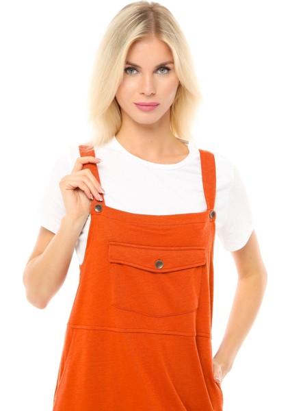 Kadın Askılı Yırtmaçlı Elbise Tarçın fırsatları