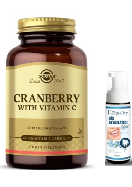 Cranberry With Vitamin C 60 Kapsül - Diş Beyazlatıcı Köpük
