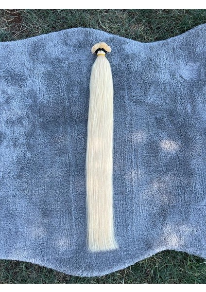 70 cm 200 Adet (0.6gr) 613 Platin %100 Doğal Gerçek Insan Saçı Mikro Kaynak Orjinal Saç