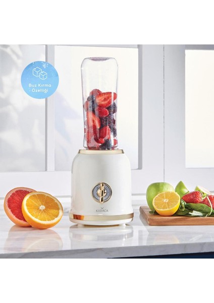 Retro Personal Kişisel Smoothie Blender Cream