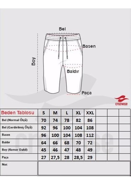 Crozwise Erkek Lycra Şort 3164 3164