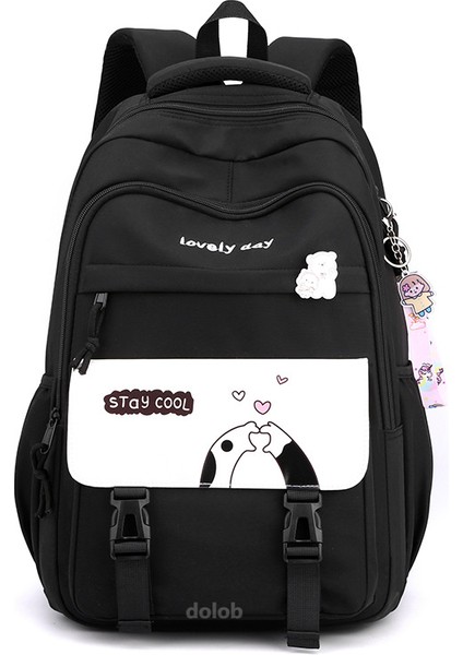 Ortaokul Lise Öğrencileri Için Okul Beşinci Altıncı Sınıftaki Kadın Sevimli Büyük Kapasiteli Hafif Sırt Çantası (Yurt Dışından)