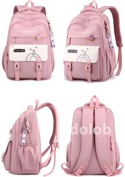 Ortaokul Lise Öğrencileri Için Okul Beşinci Altıncı Sınıftaki Kadın Sevimli Büyük Kapasiteli Hafif Sırt Çantası (Yurt Dışından) fiyatları