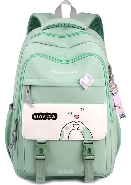 Ortaokul Lise Öğrencileri Için Okul Beşinci Altıncı Sınıftaki Kadın Sevimli Büyük Kapasiteli Hafif Sırt Çantası (Yurt Dışından)