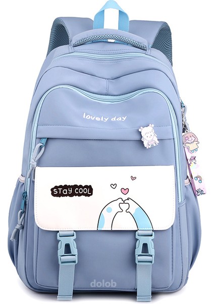 Ortaokul Lise Öğrencileri Için Okul Beşinci Altıncı Sınıftaki Kadın Sevimli Büyük Kapasiteli Hafif Sırt Çantası (Yurt Dışından)