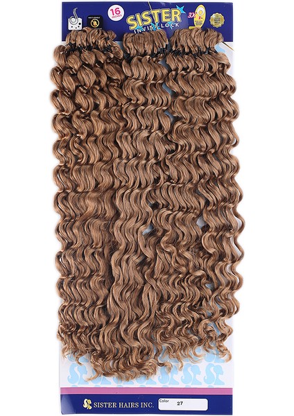 Sister Afro Dalgası Saç - Karamel 27