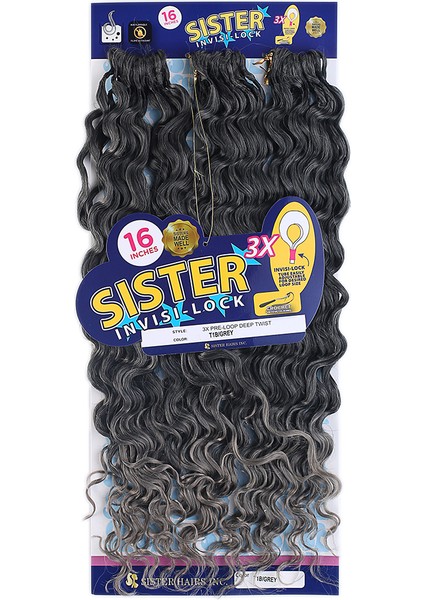 Sister Afro Dalgası Saç - Siyah Gri Ombreli T1B/GREY fiyatları