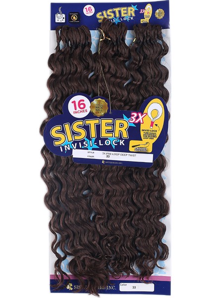 Sister Afro Dalgası Saç - Koyu Kahve 33 fiyatları