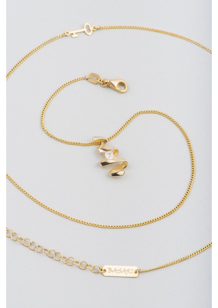 Başarı Basamağı 18 Ayar Sarı Altın Kaplama 48 cm Gümüş Kolye modelleri