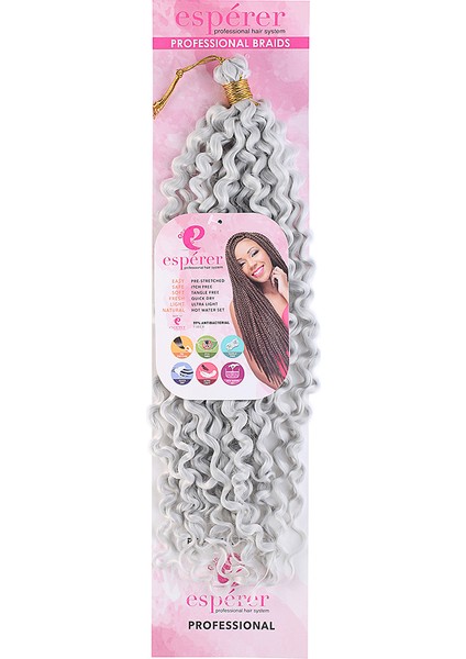 Afro Dalgası Saç - Açık Gri fiyatları