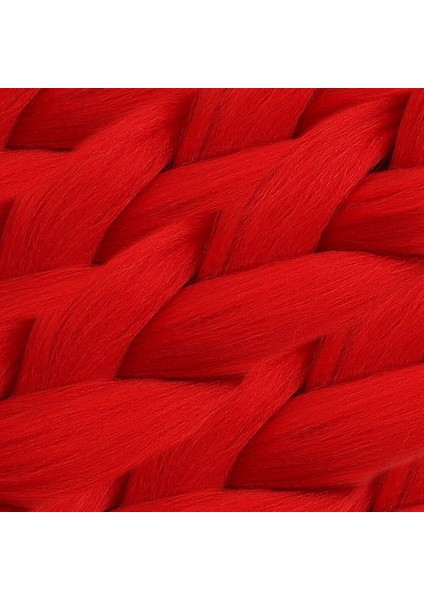 Afrika Örgüsü ve Rasta Için Sentetik Saç - Kırmızı fiyatları