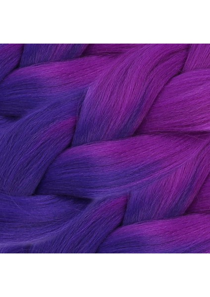 Afrika Örgülük Sentetik Ombreli Saç 100 Gr. - Açık Mor / Koyu Mor fiyatları