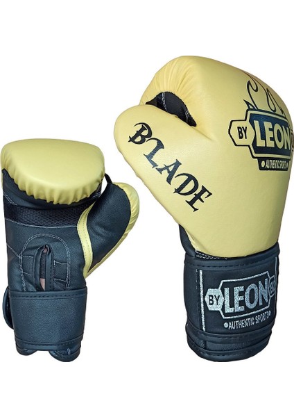 By Leon 1982 Leon Blade Training Boks, Kick Boks ve Muay Thai Eldiveni Sarı