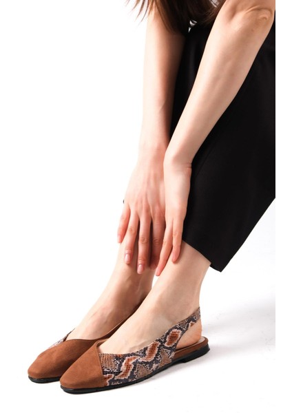 Debby Taba Renk Arkası Açık Kadın Düz Babet Ayakkabı fiyatları