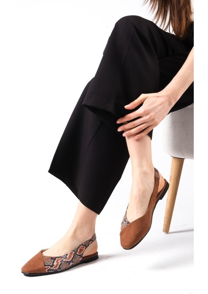 Debby Taba Renk Arkası Açık Kadın Düz Babet Ayakkabı modelleri