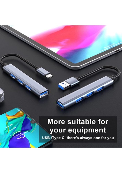 USB Çoğaltıcı Adaptör USB 3.0 Çoklu Bağlantı Noktalı Dağıtıcı Seyahat Dock Laptop Pc Notebook Bilgisayar Adaptörü Ev Ofis Kullanımına Uygun C809