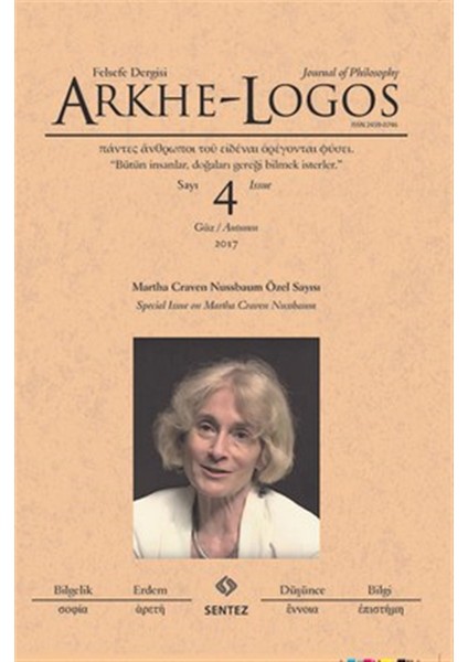 Arkhe-Logos Felsefe Dergisi Bahar Sayı:1 2016