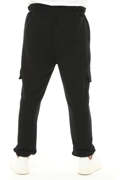 Erkek Kargo Cepli Jogger Eşofman Altı Siyah fırsatları