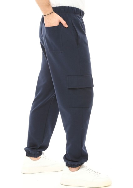 Erkek Kargo Cepli Jogger Eşofman Altı Lacivert fırsatları