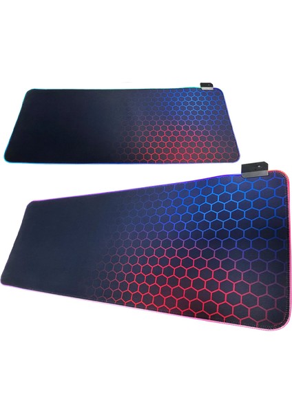 80X30CM Büyük Boy Xxl Resimli Desenli Mousepad Rgb LED Işıklı Gaming Gamer Oyuncu Mouse Pad