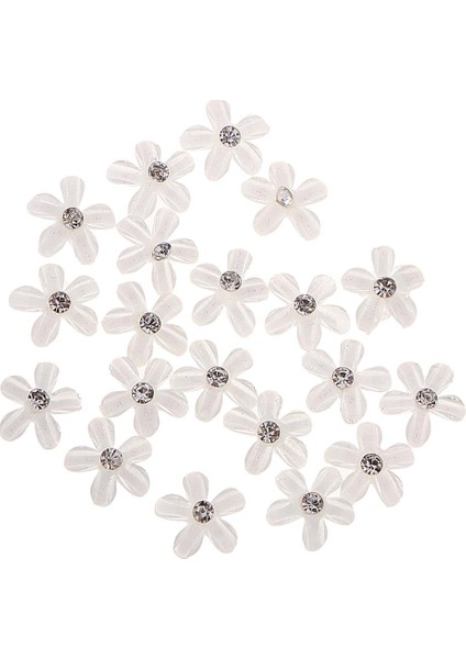 20X Çiçek Reçine Düğme Bezemeler (Yurt Dışından)