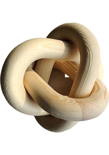 Zincir Bağlantı Dekoru 3 Bağlantılı, Düğüm Dekoru, I Dekoratif Zincir Ahşap (Yurt Dışından)