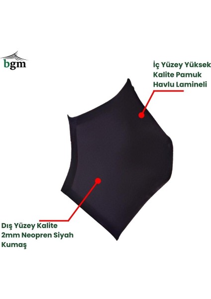 Bgm Ayak Bilekliği Neopren Ayak Bilekliği Yüksek Kalite Siyah Kısa Ayak Bilekliği