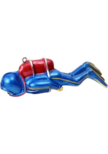 Reçine Heykeli Playset Düzeni Scuba Dalgıç Oyuncak Minyatür Scuba Dalgıç Figürleri Mavi (Yurt Dışından) fırsatları
