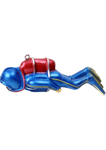 Reçine Heykeli Playset Düzeni Scuba Dalgıç Oyuncak Minyatür Scuba Dalgıç Figürleri Mavi (Yurt Dışından) indirimleri