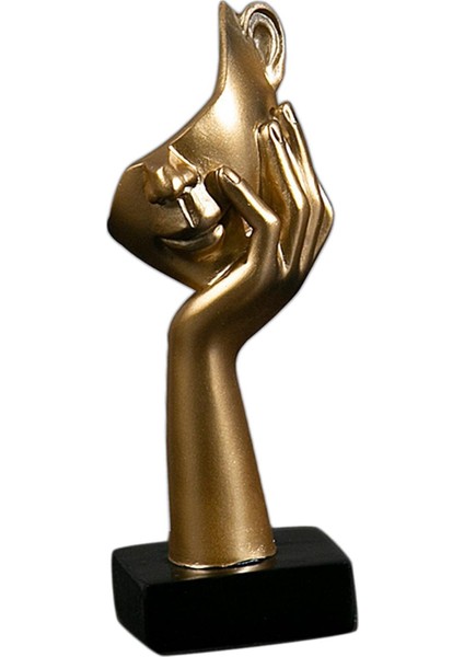 Düşünür Heykeli Yarım Yüz Heykel Kitaplık Aureate I Soyut Heykelcik (Yurt Dışından)