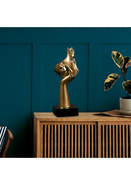 Düşünür Heykeli Yarım Yüz Heykel Kitaplık Aureate I Soyut Heykelcik (Yurt Dışından) indirimleri