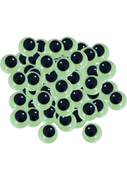Karanlıkta Parlayan Gözler Yapışkan Yuvarlak Pörtlek Gözler Oynak Gözler Hareketli Gözler Için 8mm 100 Adet (Yurt Dışından)