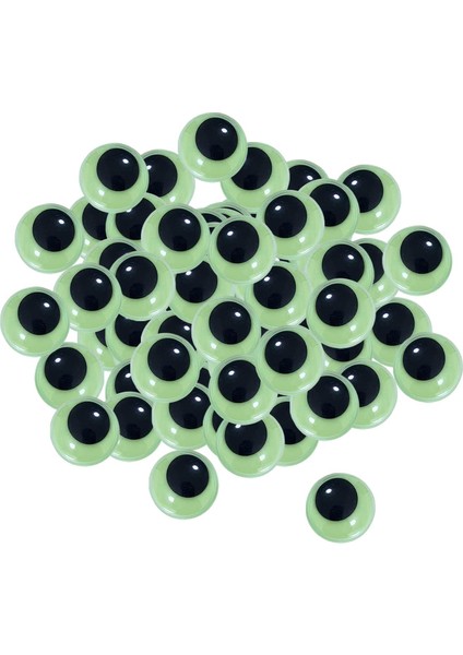 Karanlıkta Parlayan Gözler Yapışkan Yuvarlak Pörtlek Gözler Wiggly Eyes Hareketli Gözler Için 18MM 50 Adet (Yurt Dışından) fiyatları