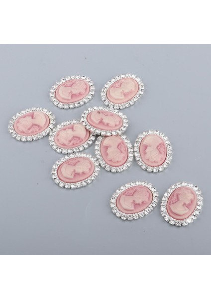 Kristal Düğmeler Rhinestone Oval El Sanatları Dıy Dikiş El Sanatları Dekor 10X Pembe Paketi (Yurt Dışından) fırsatları