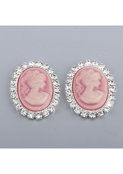 Kristal Düğmeler Rhinestone Oval El Sanatları Dıy Dikiş El Sanatları Dekor 10X Pembe Paketi (Yurt Dışından) indirimleri