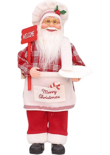 Şef Heykeli Figürler Heykel Dekoratif Eve Taşınma Hediye Masa Üstü Noel Süsler Modeli Yemek Odası Ev Restoran Için Renkli 26CMX20CMX50CM (Yurt Dışından)