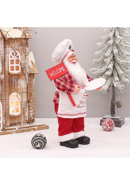 Şef Heykeli Figürler Heykel Dekoratif Eve Taşınma Hediye Masa Üstü Noel Süsler Modeli Yemek Odası Ev Restoran Için Renkli 26CMX20CMX50CM (Yurt Dışından) fırsatları
