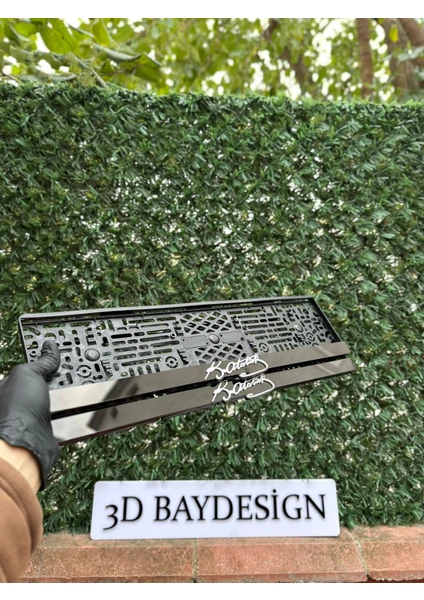 3D Bay Design Mustafa Kemal Atatürk Imzalı Pleksi Plakalık 2 Adet Büyük