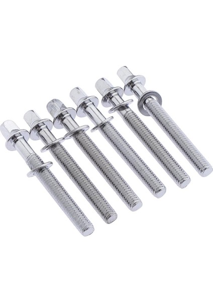 Tom Bass Drum Yapı Aksesuarı Için 6x Yeni Krom 50MM Davul Gergi Çubukları (Yurt Dışından) fiyatları