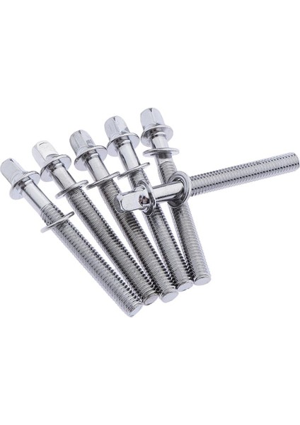 Tom Bass Drum Yapı Aksesuarı Için 6x Yeni Krom 50MM Davul Gergi Çubukları (Yurt Dışından) fırsatları