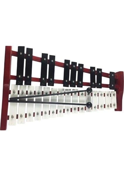 25 Tuşlu Glockenspiel Ksilofon Boyutu 40X25X8CM Kolayca Taşınır Profesyonel (Yurt Dışından)