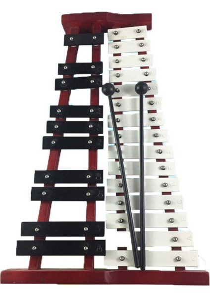 25 Tuşlu Glockenspiel Ksilofon Boyutu 40X25X8CM Kolayca Taşınır Profesyonel (Yurt Dışından)