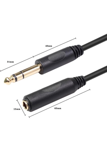 Kulaklık Uzatma 1/4" - Trs 1/4" Dişi Ses 6ft (Yurt Dışından) fiyatları