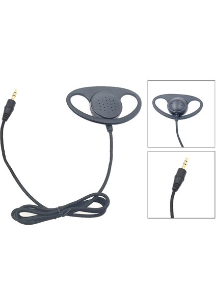 3,5 mm Tek Taraflı Kulaklık Kancalı Kulaklık 3,5 mm Mono Düz (Yurt Dışından)