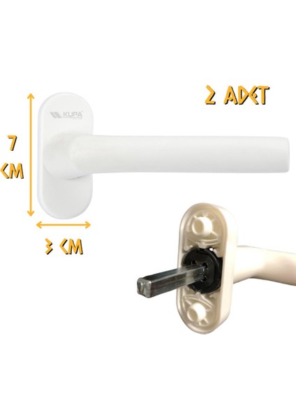 Pvc Pimapen Pencere-Kapı Kolu - 2 Adet